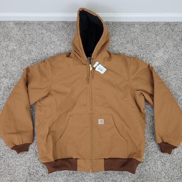 Carhartt Other - Carhartt Loose Fit Firm Duck Insulated Flannel Lined Active Jacket XL TALL